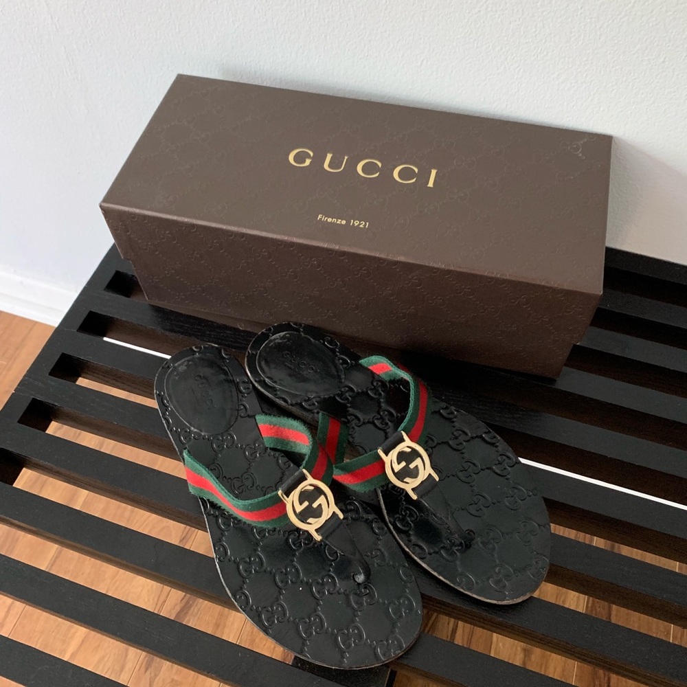 Gucci GG sandals sz 37